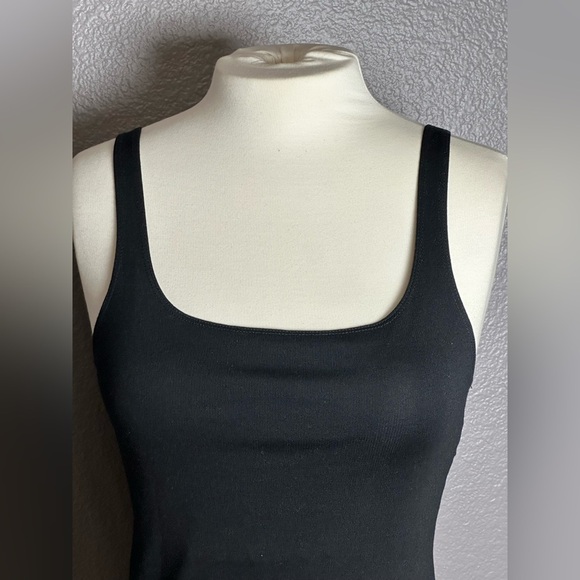 Zara Tank Dress Women Black Knit Round Neck Bodycon Sleeveless Sexy - Picture 12 of 15